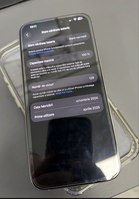 Vând Iphone 16 pro max stare foarte buna. Baterie 100%.