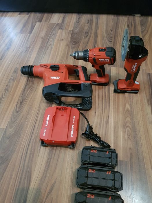Set Hilti Nuron flex, rotopercutor și filetantă