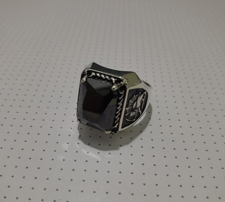 Кольцо мужское серебро. Перстень турецкая модель.