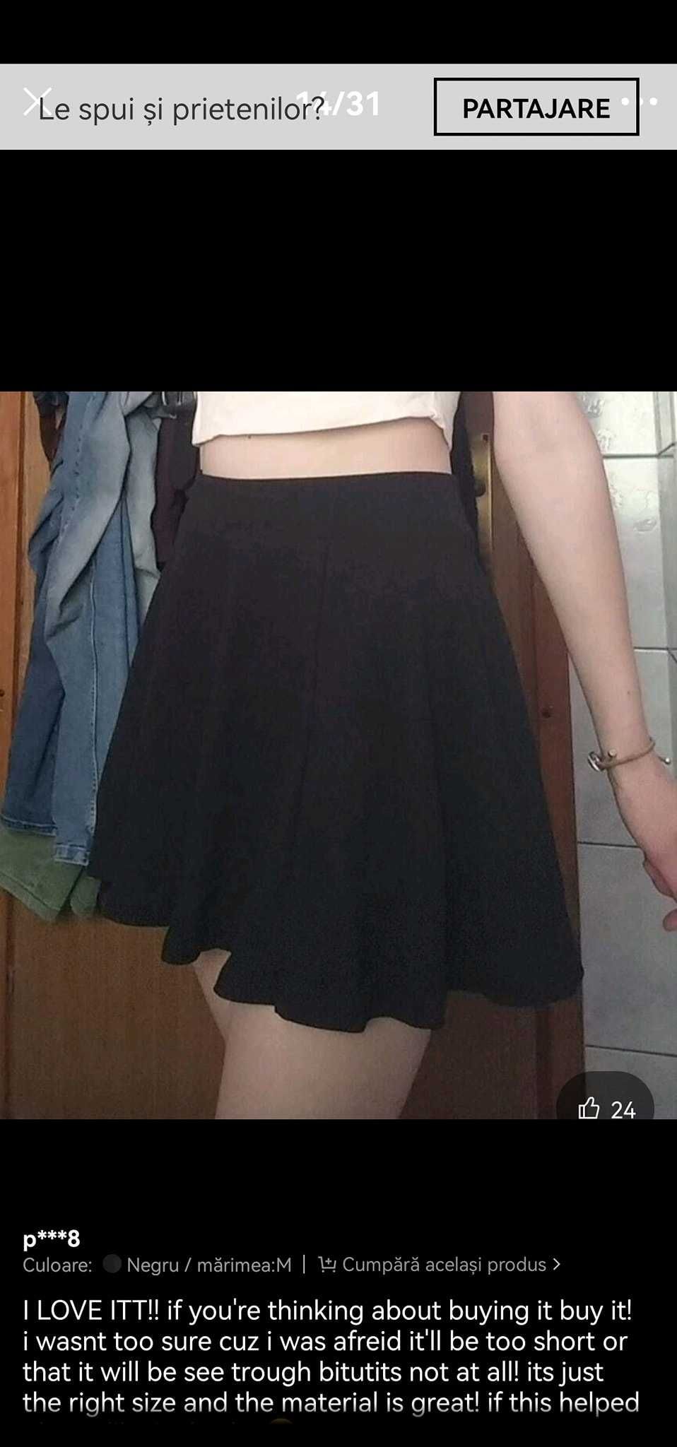 Fusta Neagra Noua marimea S