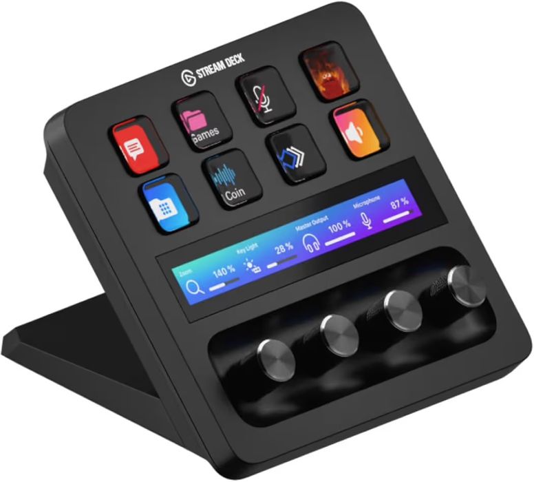 Elgato Stream Deck +, аудио миксер, продуцентска конзола