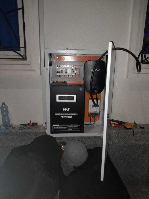 Установка зарядного устройства для электромобилей. Под ключ.