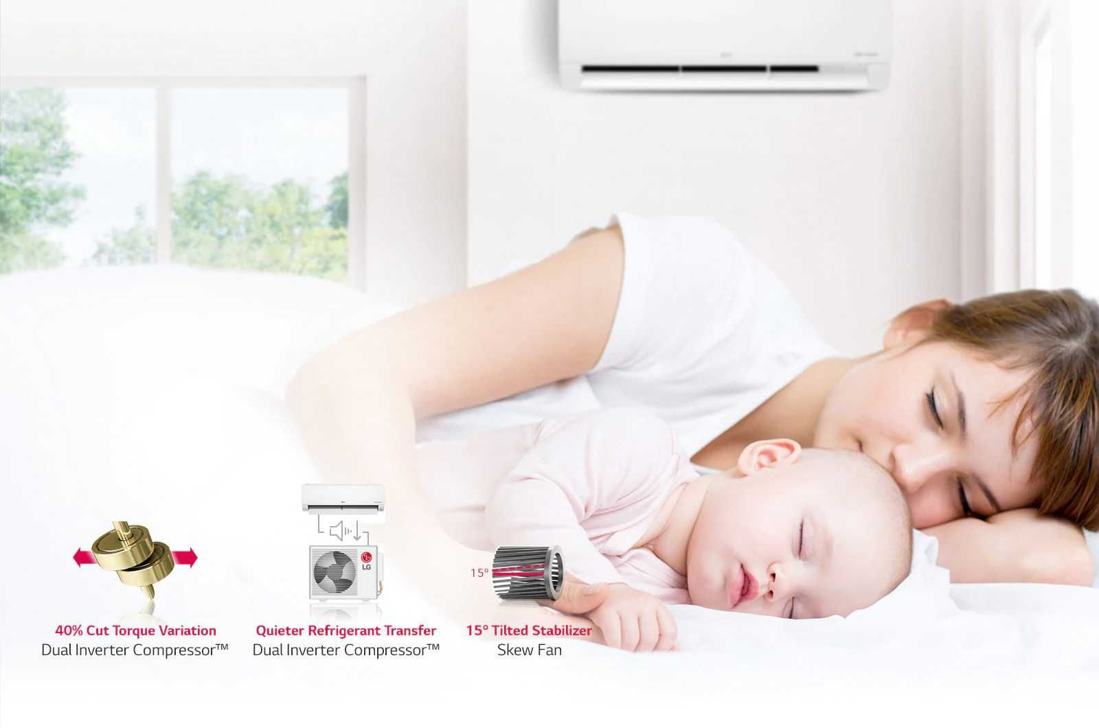 NEW! Кондиционер LG AC 1 Ton Dual inv. I12CGH с бесплатной доставкой