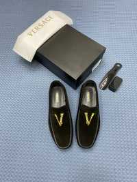 Pantof-Mocasini Versace bărbați-model disponibil 3culori-Piele natura