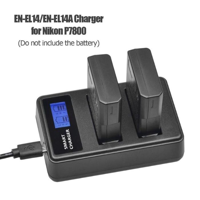 Двойно смарт зарядно MH-24 за батерии EN-EL14 и EN-EL14a за Nikon
