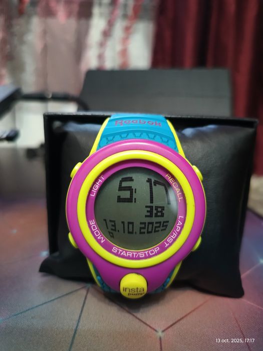 Ceas Reebok Pump Instapump Digital Chrono Watch Blue Green and Fuschi