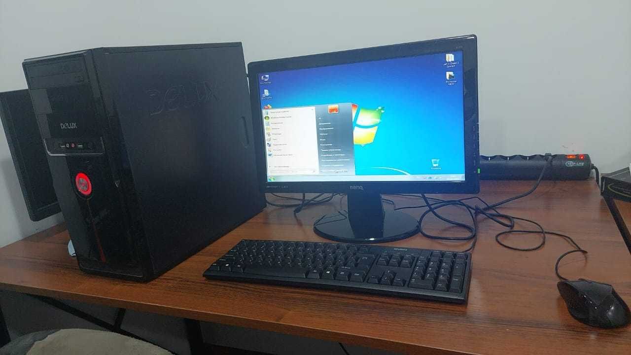 Компьютер в комплекте. Монитор 19", HDD 500 Гб, беспров. мышь, камера.