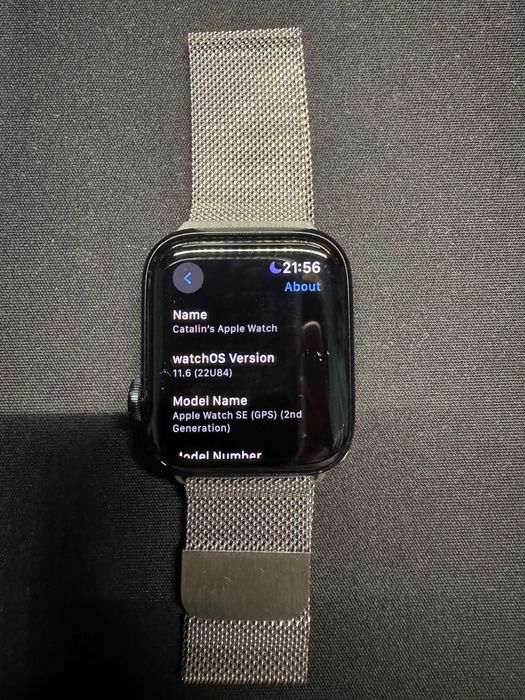 Apple Watch SE 2 (2022) 44mm - 96% sanatate, negociabil