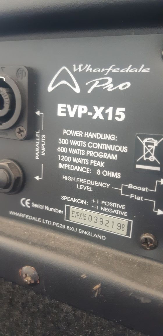 Wharfedale Pro  EVP-X15 plus DLX-15B