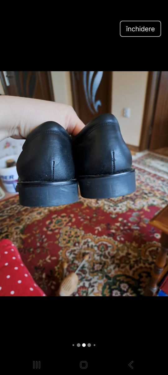 Pantofi bărbați din piele naturală, NOU, Made in România ( 43)