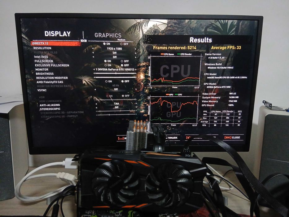 Nvidia GTX 1050 - GIGABYTE WindForce 2X OC