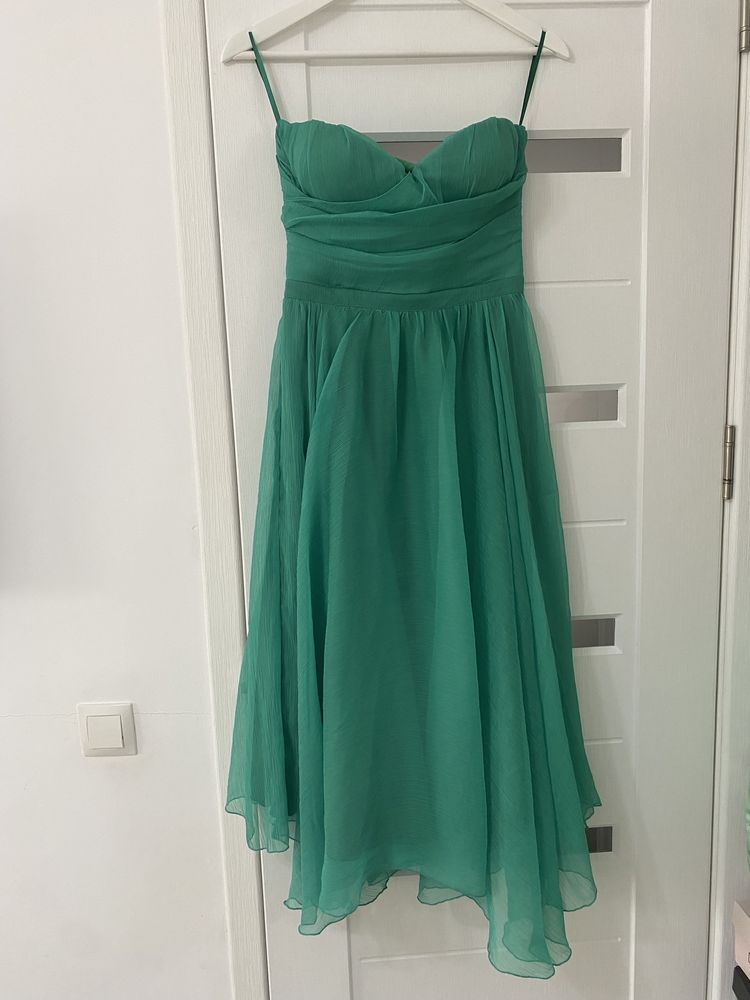 Rochie verde din voal