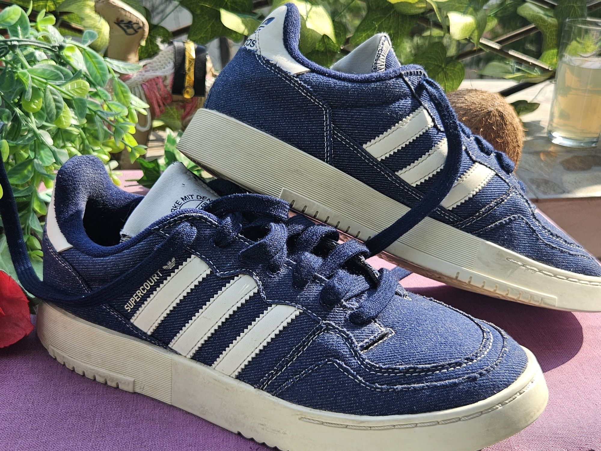 Adidas Supercourt кецове от деним