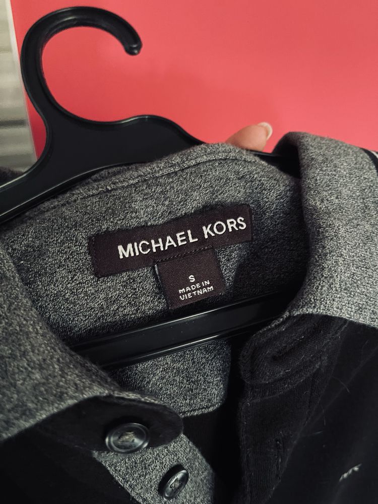 МК мъжка тениска michael kors Майкъл корс оригинална черна яка