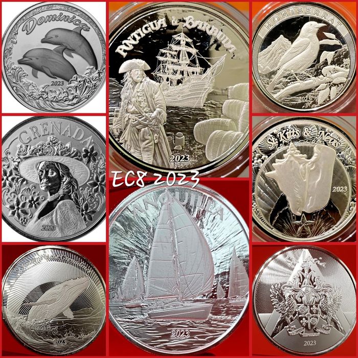 SUA Scottsdale Mint EC8 2023 si 2024+ monede lingou argint 999