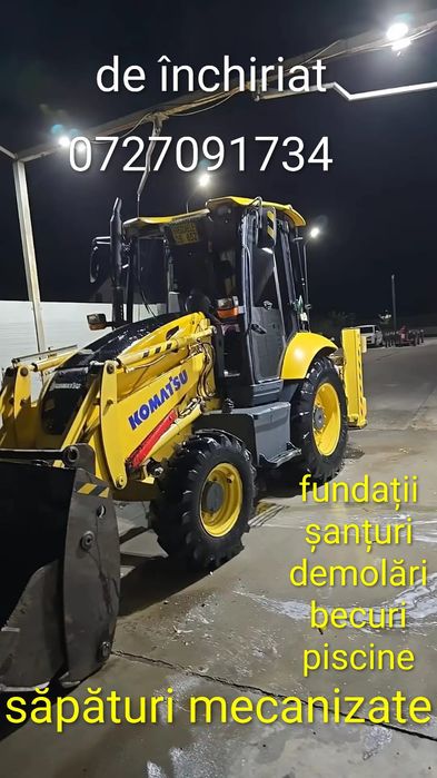 Închiriez buldoexcavator Komatsu și jcb 1 cx