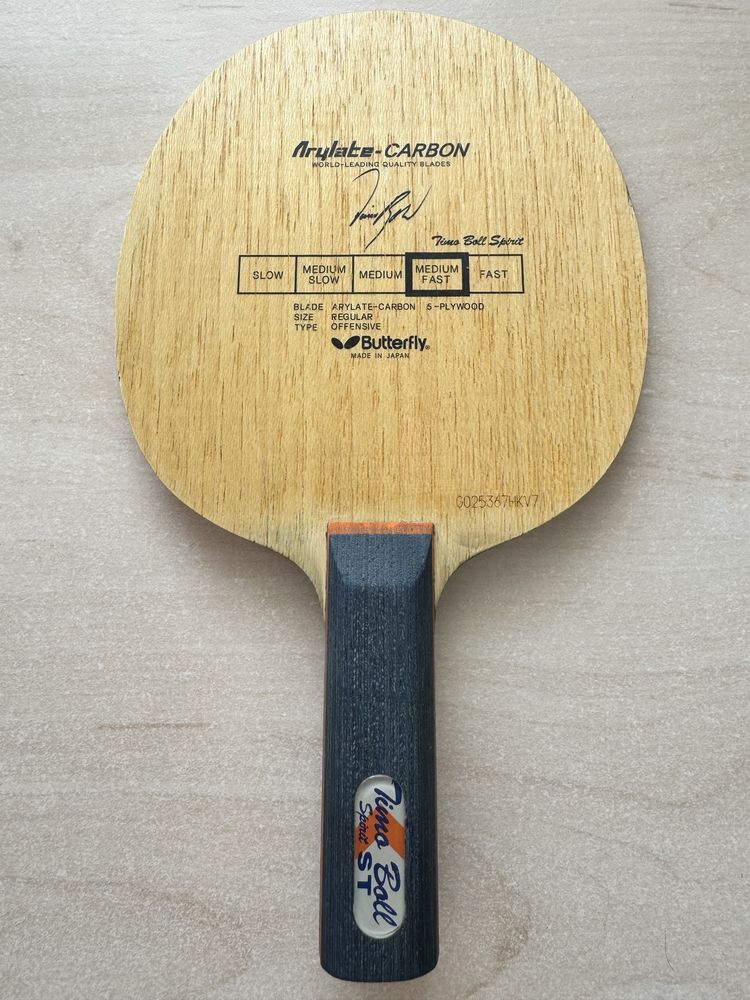 Butterfly Timo Boll Spirit ST Black Tag Fluture Negru