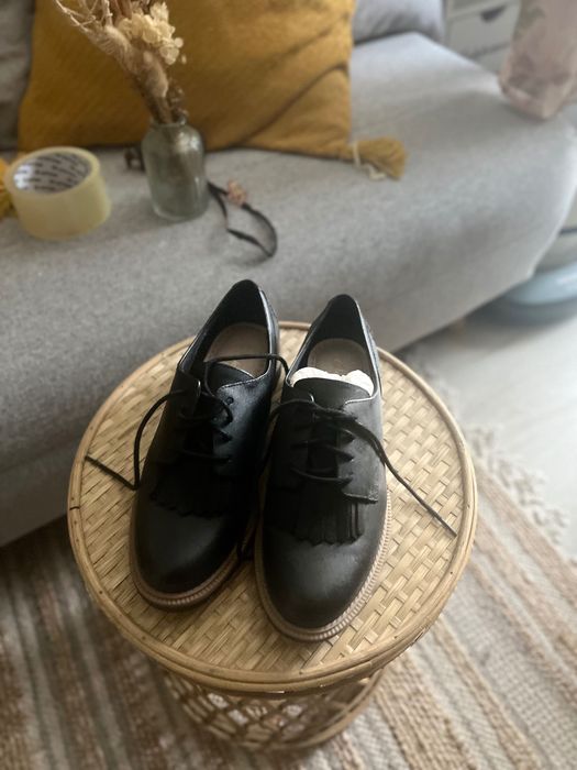 Pantofi mocasini Clarks 36 noi dama piele naturală