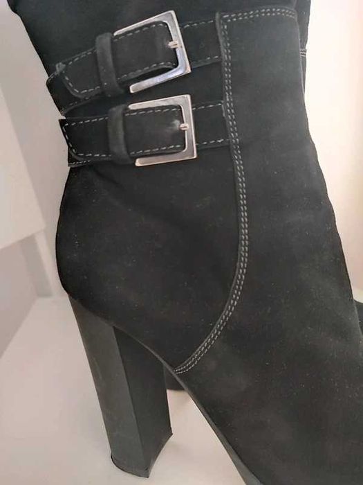 Cizme piele intoarsa Anna Cori