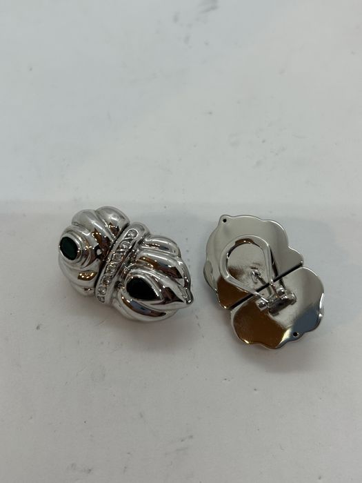 Cercei Aur 18k 22,44gr cu Diamante Safire si Smaralde, pret fix