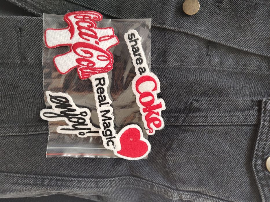 Geacă denim neagră Snkrind x Coca-Cola - marime S