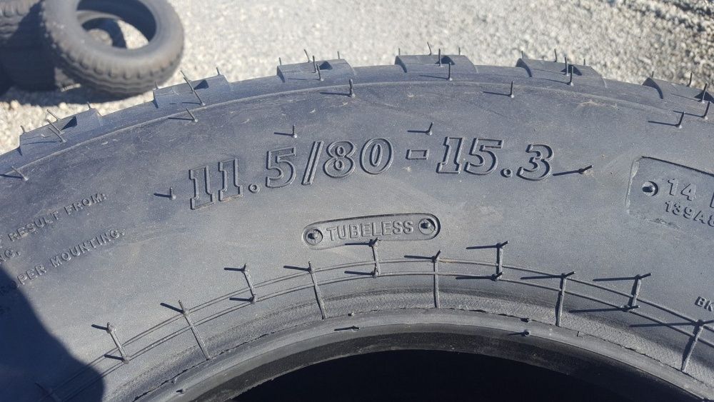 11.5/80-15.3 Cauciucuri noi cu garantie 2 ani si garantie marca MRL