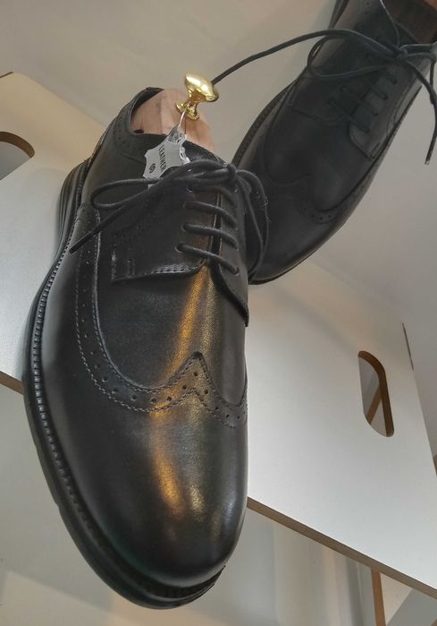 Pantofi derby brogue 43 premium Migato NOI piele naturala moale