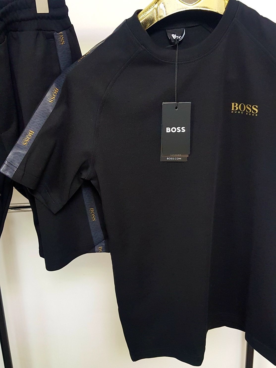 Compleu Hugo Boss ALB/NEGRU Calitate premium
