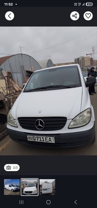 Mercedes-Benz Vito 
Extra long
Yili 2008
Probeg 445 000
Mator 111 
Yoq