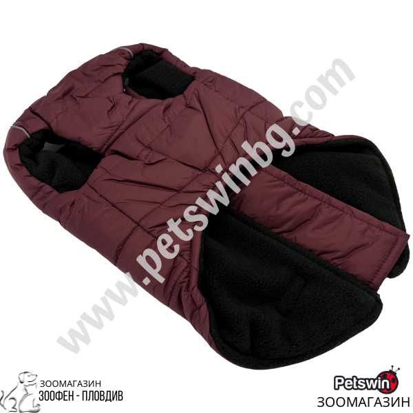 Жилетка/Яке - за Куче - с Поларена Подплата - XS, S, M, L, XL - Бордо