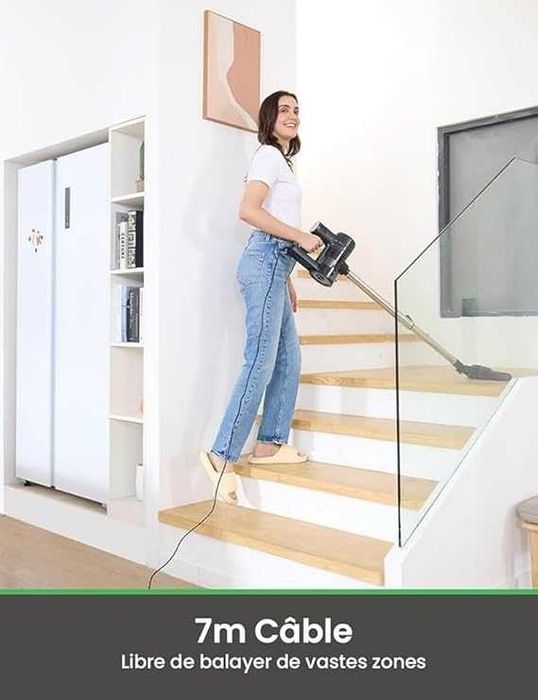 Вертикална прахосмукачка Vactidy Blitz C6 600W с кабел,7m, 600W, 800ml