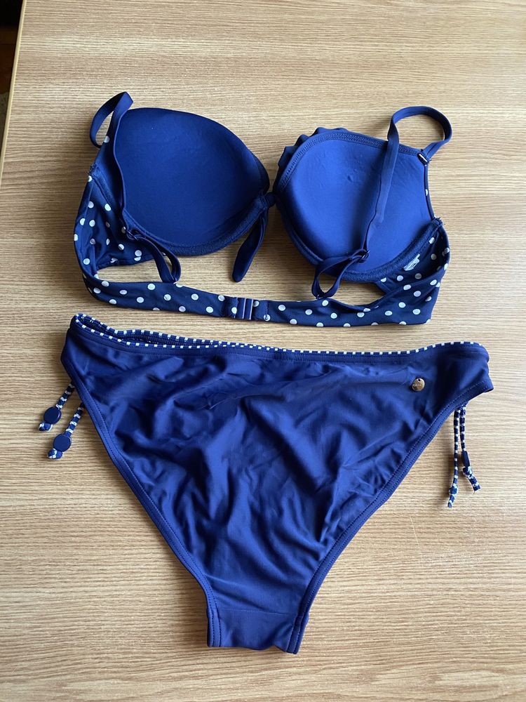 Set Costum de baie bleumarin din doua piese Esprit marimea S