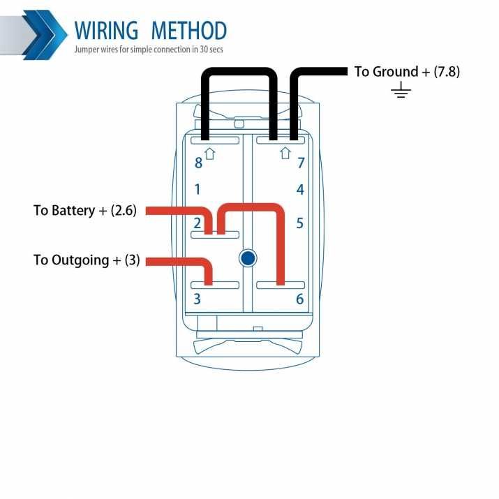Копче Бутон За Вграждане Лебедка Макара Повдигач 12-24V Надпис WINCH