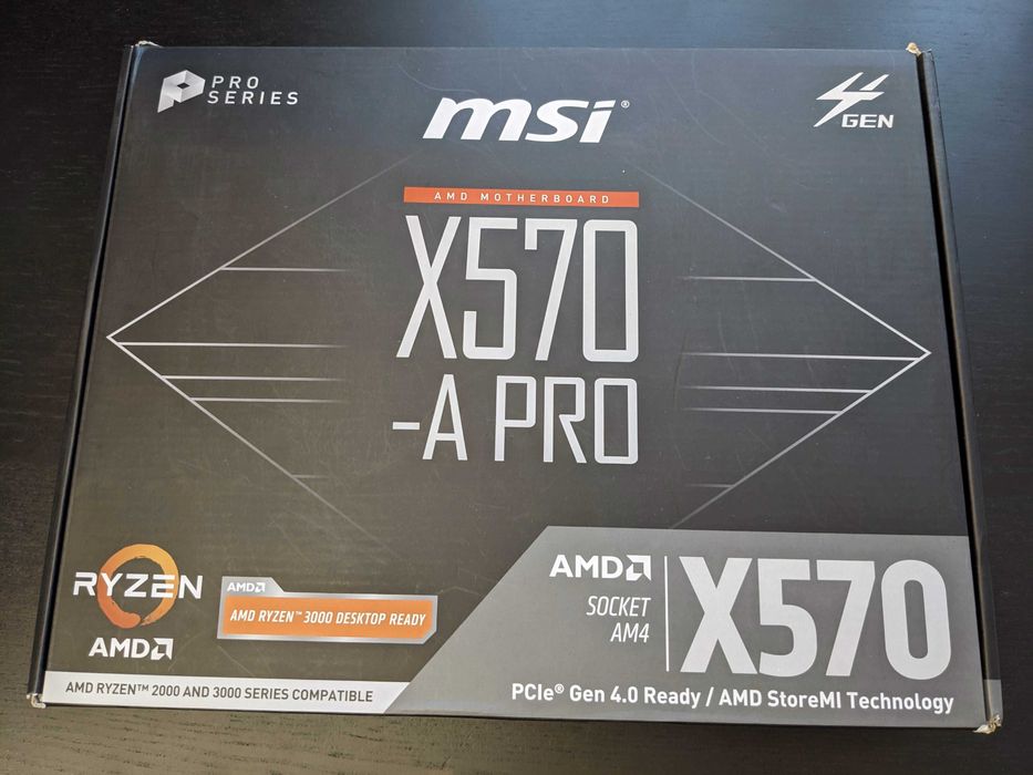 Placa de baza MSI X570-A PRO, cpu AMD Ryzen 3600, 16GB Ram