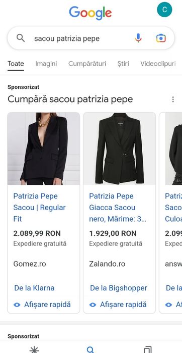 Sacou lână virgină Patrizia Pepe