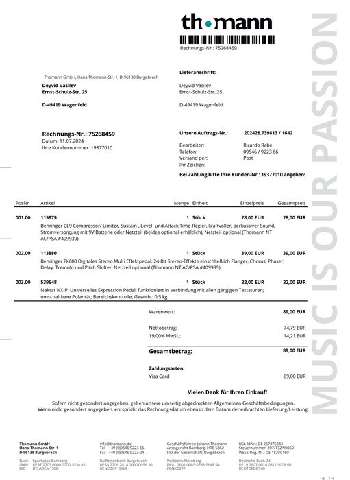 Behringer TO800 Vintage Tube Overdrive