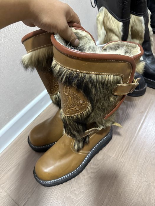 Қасқыр волк wolf Унты натуральная кожа и мех