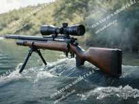 ~ Pusca 5.3 JOULES / AIRSOFT Cu Aer Comprimat ARC Sniper AWP PUTERNICA