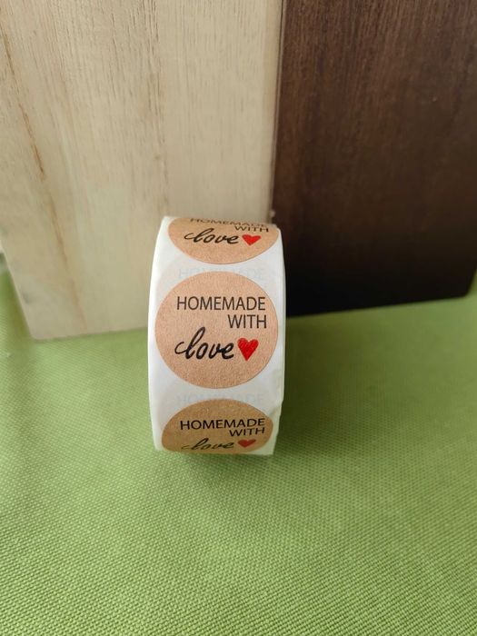 Стикери Thank you, Handmade with love, празни