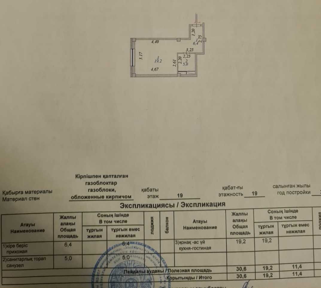 Срочная продажа 1 ком квартиры в ЖК Богенбай Батыра