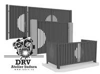 Porti, Garduri, Balustrada din metal, modern, tabla decupata laser