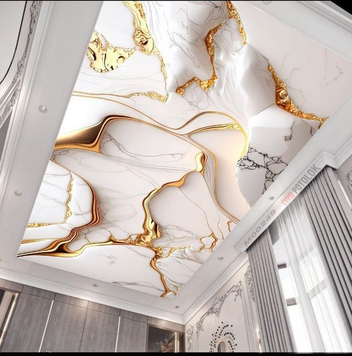 натяжной паталок фото обой хизмати