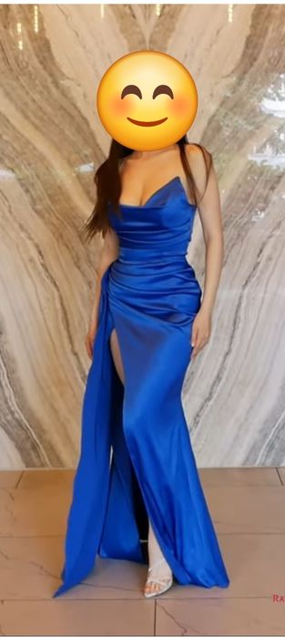 Rochie seara albastu electric