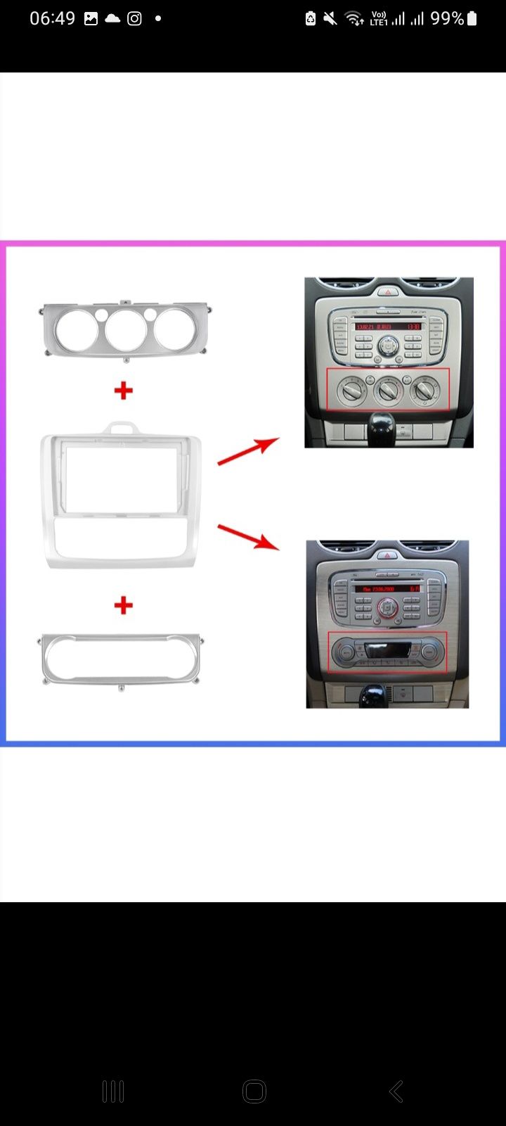 Navigatie android 12si 13..ford focus mk 2