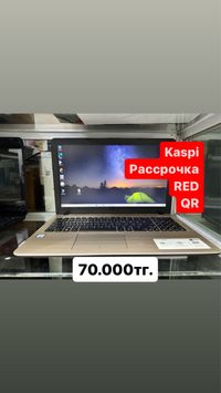 Ноутбук Asus, Core i3/4gb/500gb/Intel HD, с гарантией