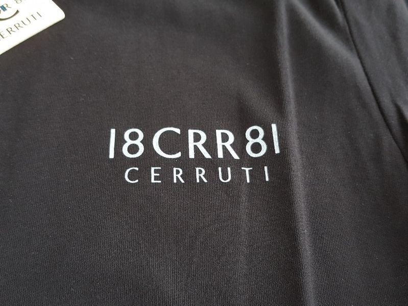 ПРОМО Cerruti -2XL и 3XL-Слим- Оригинална Луксозна мъжка черна тениска