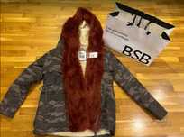 Geaca/Parka imblanita de iarna, marca BSB, militar, marime S