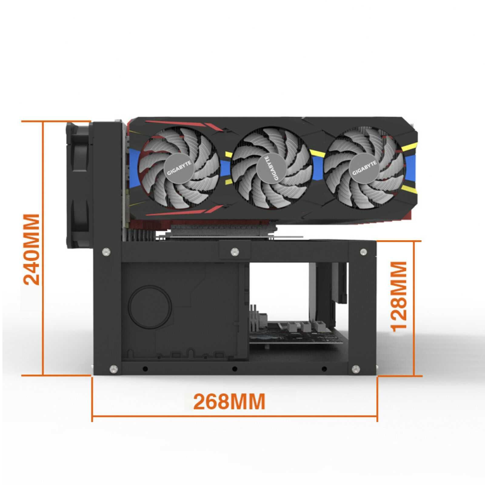 Steel Mining Case 8 GPU Rig Open Air Frame For Mining