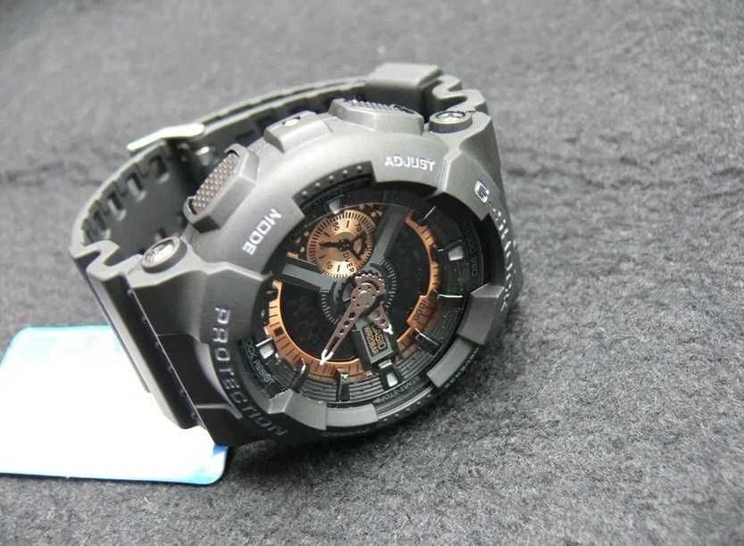 Ceas Sport CASIO G-SHOCK GA-110 BLACK&ROSE GOLD-Negru Nou !! 2025 !!