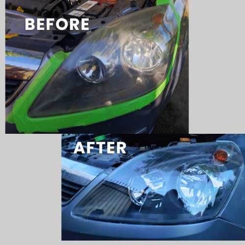 Reconditionare Faruri cu polimer.